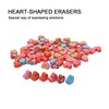 HILAZA 300Pcs Mini Heart Erasers Bulk, Small Erasers for Valentines