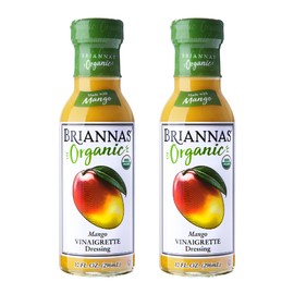 BRIANNAS - Organic Mango Vinaigrette Dressing - Certified Organic & Kosher Salad Dressing made with Premium Ingredients - 10 oz. Bottles - 2 Pack