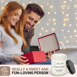 Book Lovers Gifts Candle, Gifts for Book Lovers Women, Book Candle, Bookish Gifts,Reading Gifts,Lavender & Vanilla Candles