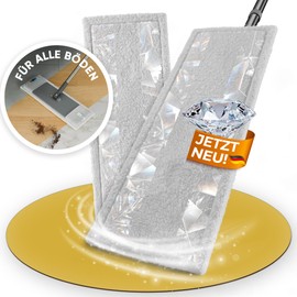 Wowtowelz Mop Cover Floor Mop Cover Diamond Coating (Diamond Fibre 40 cm – Pack of 2)