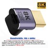 cablecc HDMI Male to HDMI 2.1 Female Vertical Down Angled