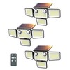 SZPOWER 4500LM Solar Lights Outdoor Waterproof, 254 LED Solar Flood