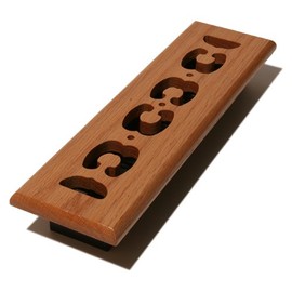 Decor Grates WS212-N 2-Inch by 12-Inch Wood Scroll Floor Register, Natural Oak