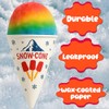Concession Essentials Paper Snow Cone Cups, 6 oz, Wax Coated,