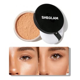Sheglam Polvo Fijador Baked Glow Acabado Radiante Tono Light Brown