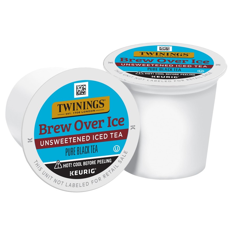 Twinings Brew Over Ice Unsweetened Black Iced Tea K-Cup Pods