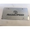 CR Performance MS Mazda Speed Chrome License Plate 3D Out
