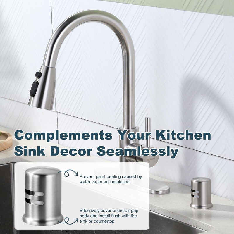 Dishwasher Air Gap Cover, Dishwasher Air Gap Cap for Kitchen