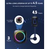 TECKNET Longest 1300 Feet Wireless Doorbell with RGB Alarm Lighting,Battery-Powered