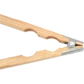 Wood Ring Holder Hand Clamp 8 Inch Wooden Grinding Handle with Metal Hinged Spring for Jewellery Making, Polishing, and Grinding Rings Lightweight Professional Quality Tool