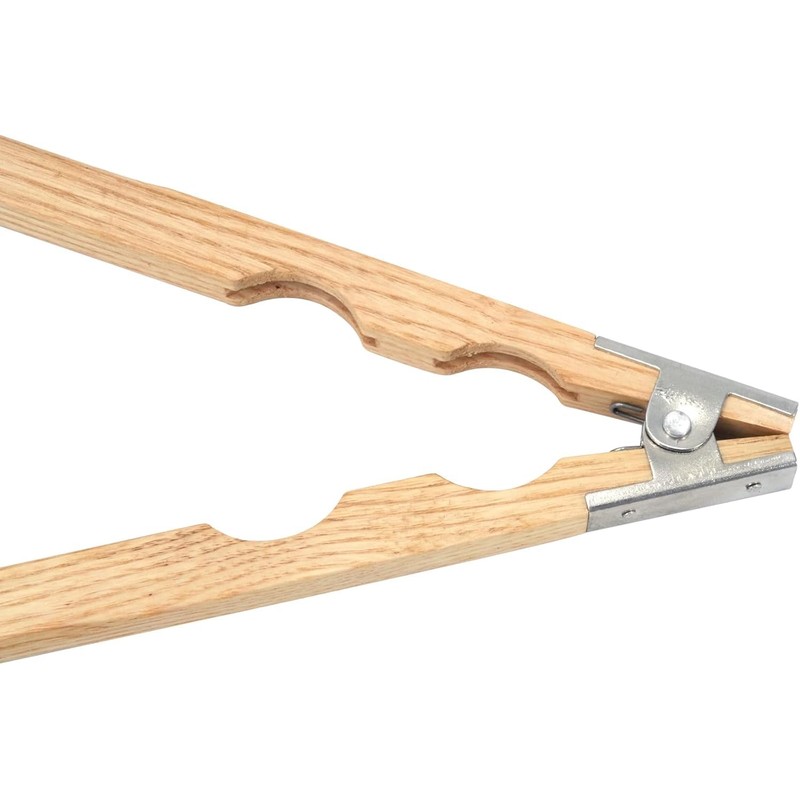Wood Ring Holder Hand Clamp 8 Inch Wooden Grinding Handle