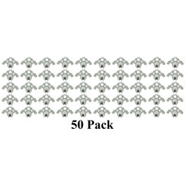 JSP Manufacturing Plastic Roof Ice Guard Snow Guard Snow Stops for Standing Seam Metal Roofing - Multi-Color/Multi-Pack Listing (50, Light Grey)