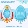 Rocket Shape Baby Swimming Ring, Inflatable Rockets Space Swimming Float