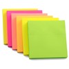 Haftnotizen, leuchtende Farben, 76 x 76 mm, abnehmbar, selbstklebend, in
