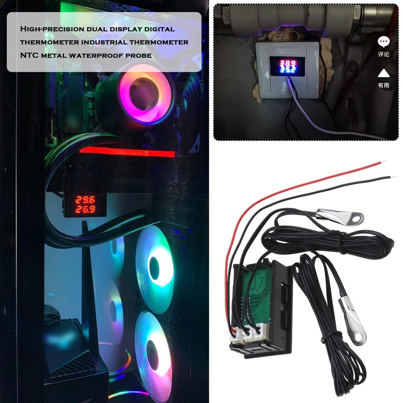 The Lord of the Tools Digital Thermometer LED Temperature Meter