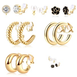 3 pcs Ear Cuffs Set Non Piercing, Spiral Cartilage Clip Earrings, Silver Adjustable Clip On Earrings Fake Earrings Cartilage Helix Wrap Earring Set Cuffs Earrings for Women Men 3 Various Styles