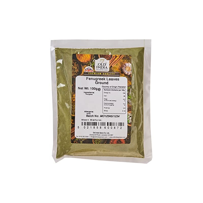 Old India Fenugreek Leaves Ground 100g