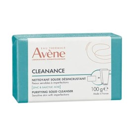 AVENE Cleanance Barra Dermatológica, Limpiadora Facial con Ácido Salicílico, 100g