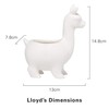 KIKKERLAND Lloyd The Llama Planter Design Accessory