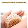 Uervoton Dry Brush Body Brush Exfoliating Brush Natural Bristles Bath