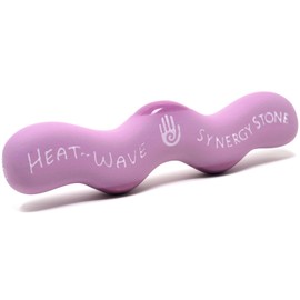Heat-Wave (Orchid Purple)(Single) Synergy Stone - Contoured Hot Stone Massage Tool with Radiant Heat- Relaxing and Therapeutic for Neck, Back, Legs, Feet - Natural-Matte Surface for on Skin with Oil