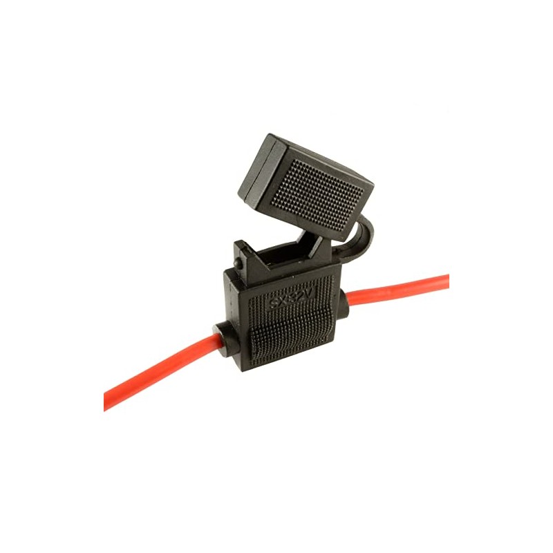 In-Line Standard Blade Fuse Holder with 6 Fuses 12V 30A