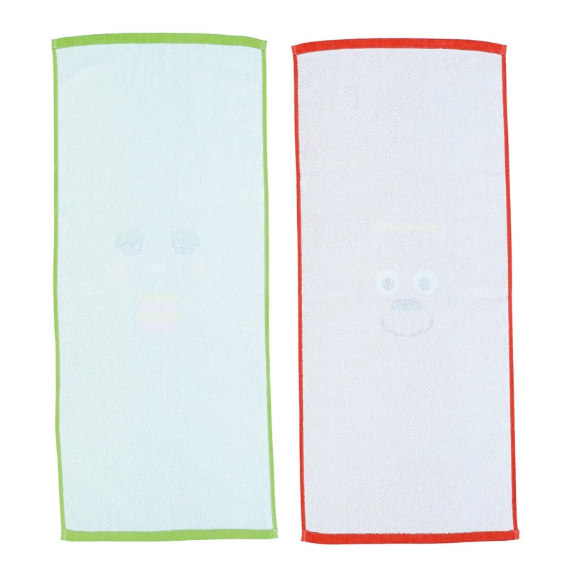 Marushin 5105004700 Face Towels, Set of 2, Gachapin Mook, Character,