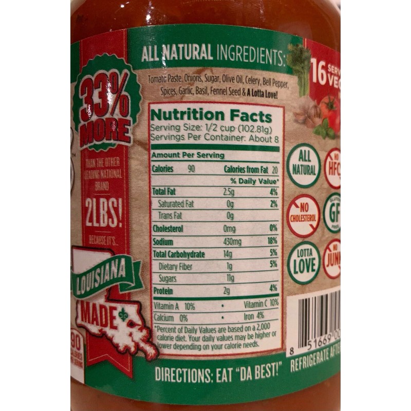 Our Cousin Vinny's Red Gravy Pasta Sauce - 32oz -