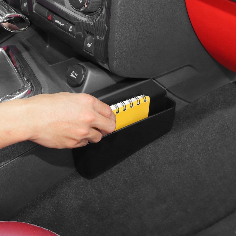 Linskip Center Console Organizer Compatible with 2009-2014 Dodge Challenger, Gear