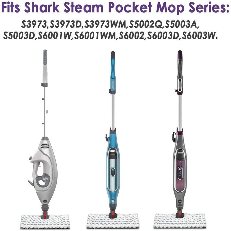 4 Pack S6003UK Pads Replacement Shark Steam Mop S6001UK S6003UK