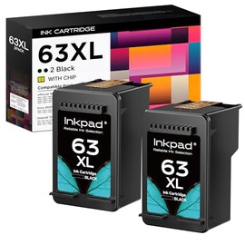 63XL Ink Cartridges Pack for HP Fit for OfficeJet 3830 4650 4655 5200 5255 5258