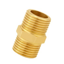 Hooshing Brass Check Valve 1/2" Male to 1/2" Male Thread Non Return One Way Prevent Backflow Copper