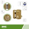 amig Model 75U Overlay Lock, Gold, 76 x 120 mm