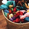 Bracelet String Kits, 50 Colors Rainbow Color Embroidery Thread, Cross