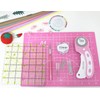 39 Pcs Rotary Cutter Set Pink - Quilting Kit incl.