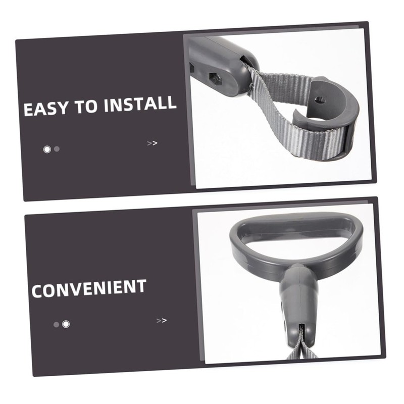 KOMBIUDA 2pcs Plastic Semicircle Handle Grips Car Handle Assist for