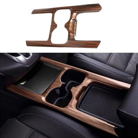 YOFAMO for CRV 2017-2020 ABS Peach Wood Grain Center Consoles Cup Holder Panel Cover Trim Sticker Interior Decoration Mouldings Accessories for Honda CR-V CRV 2017 2018 2019 2020