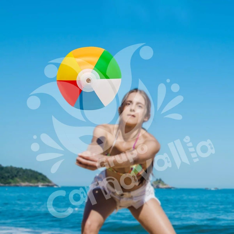 Grupo Carnavallia Pelota Playera Inflable Colores Acuatica Alberca Pool Party