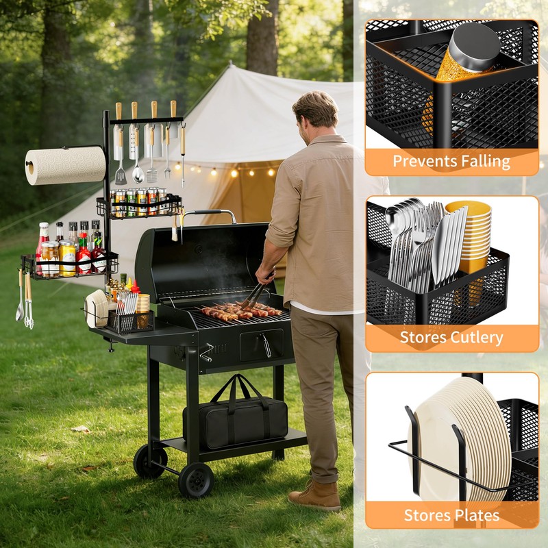 DAOYA Griddle Caddy Organizer for Blackstone Grill Caddy for Outdoor