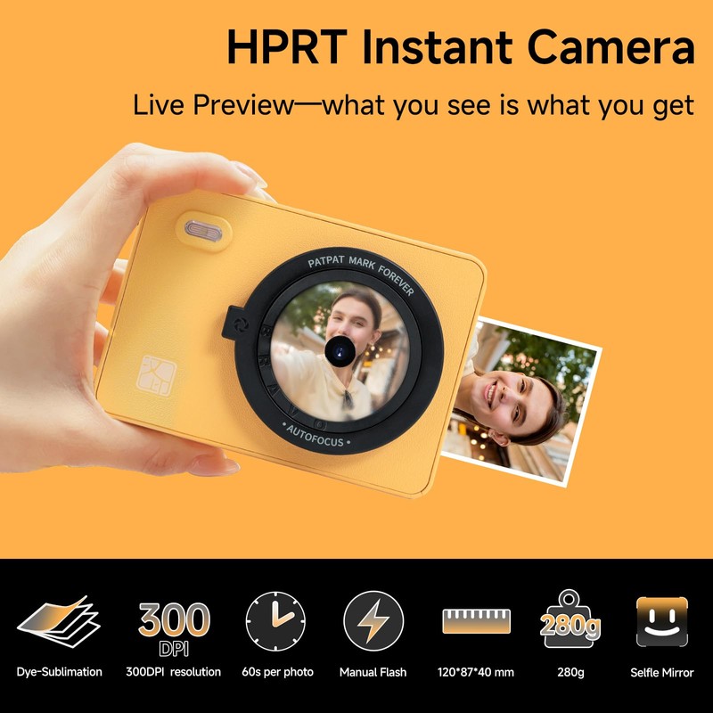 Z5S Instant Print Camera & Photo Printer, Bluetooth & Fun