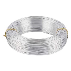 PandaHall 17 Gauge 1.2mm Aluminum Craft Wire for Jewelry Making Silver