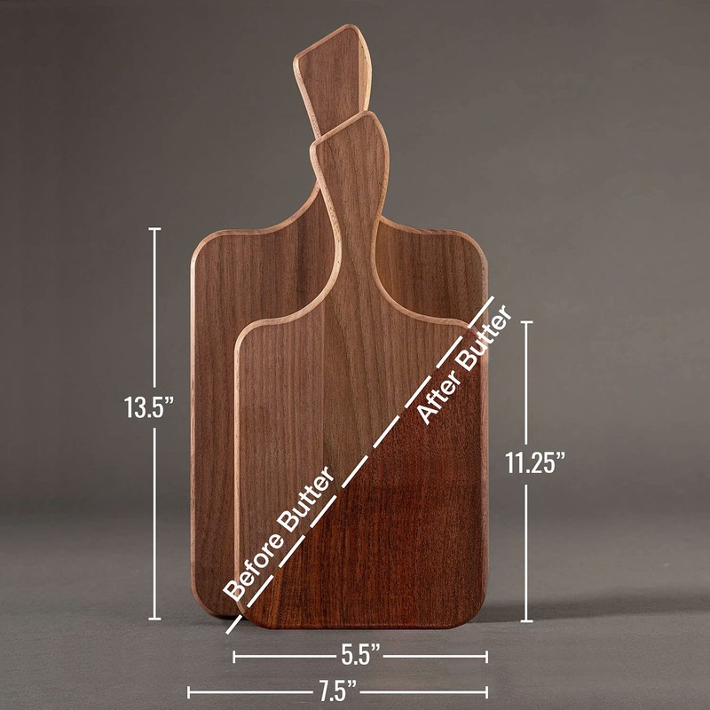 Brazos Home Dark Walnut Wood Cutting Board for Kitchen, 2