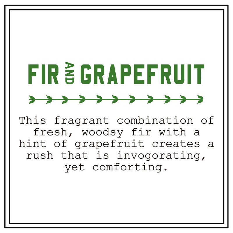 Barr-Co. Fir & Grapefruit Parfait Glass Candle, Woody Citrus Scent,