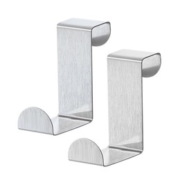 YUEYEHONGDYAIP 2 Pcs Z Shaped Hanging Wardrobe Hooks Reversible Hooks Stainless Steel Versatile Coat Organizer Towel Hanger Hook for Kitchen Bathroom Bedroom Office