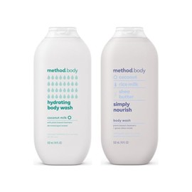 Method Body Wash Variety Pack, Hydrating Coconut Milk 18 Fl Oz, Simply Nourish 18 Fl Oz (Variety Pack)