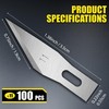 100 Pack Exacto Knife Blades, SK5 Steel #11 Blades with