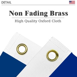 Nebraska State Flag 3x5 Outdoor Double Sided 240D 3 Layers Polyester State of Nebraska Flags Sewing 4 Rows of Thread with Durable Canvas Header and Brass Grommets Nebraska Decor for Indoor Wall Room