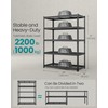 SONGMICS 5-Tier Storage Shelves, Heavy-Duty Garage Shelving, Adjustable Shelving Unit,