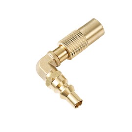 1/4 Inch RV Quick Connect Adapter Conversion Fitting Elbow for Blackstone, Brass Low Pressure Propane Adapter Parts for Blackstone 17" and 22" Portable Propane Gas Tabletop Camping Grill