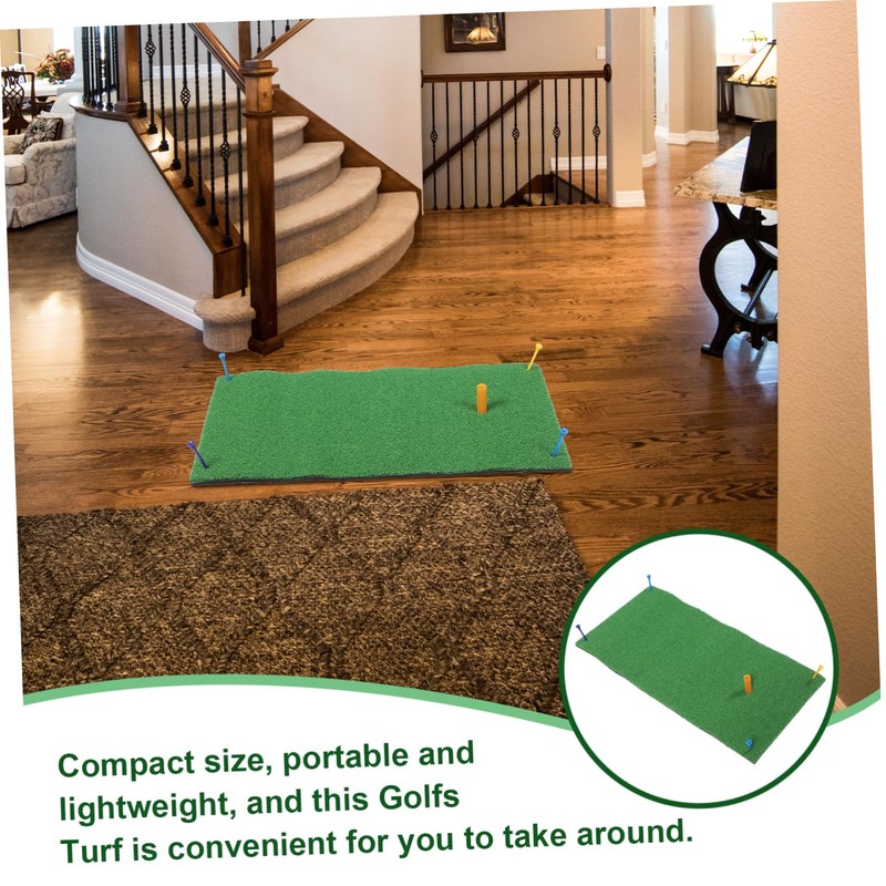 Mipcase Portable Indoor Golf Practice Mat Mini Golf Turf Hitting